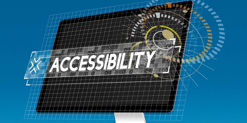 Accessibility word illustration