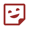 Icon: sticker with a smiley face.