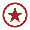 icon of a star inside a circle to represent a law enforcement badge.