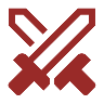 icon of two swords crossing to represent medieval office of constable.