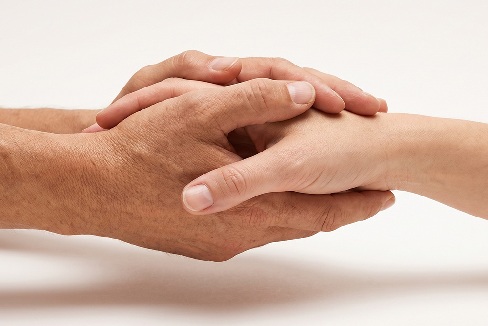 comforting hands